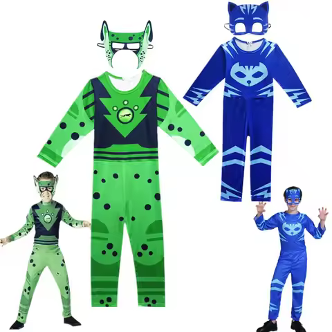 2025 New Halloween Power W-Wild Kratts Cosplay Christmas Halloween Character Girls Boys Catboy Gekko