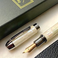 3952老山羊-大鵬灣 珍珠母貝 玫瑰金書法鋼尖鋼筆
