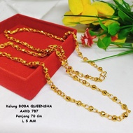 Kalung Boba Dubai Lapis MAs 18k Panjang 70 CM 5 MM AAKD787