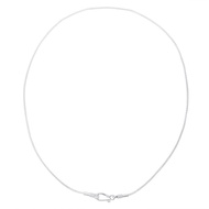 SO SEOUL Rhodium Timeless Snake Chain 45cm/18inch to 73cm/29inch Short to Long Chain Necklace