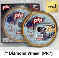 PTN 7 inches Diamond Wheel Diamond Disc for Cutting Ceramic Tiles Porcelain Homogeneous (PR7)