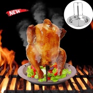 Dream Hunter Barbecue BBQ Grilling Steel Pan Chicken Turkey Roaster Rotisserie Outdoor Camping Home Oven Grill Rack Stand Holder Tray