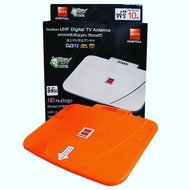 เสาอากาศทีวีดิจิตอล BETA Digital Hybrid 58D สีส้ม พร้อมสาย RG-6/u 10 เมตร