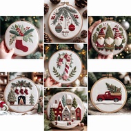 [Taoyuan Shipping] Embroidery Kit Adult Christmas Embroidery Kit Beginner Embroidery Kit Beginner wi