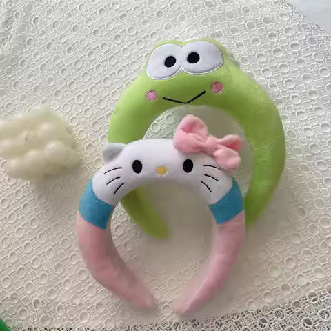 Animation Bad Badtz Maru Kero Kero Keroppi Cartoon Portable Washing Anti-Slip Headband Kawaii Headwe