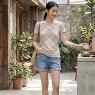 BURBERRY 倫敦 格紋短袖上衣