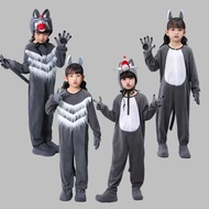 Children Animal Costume Sheep Performance Costume Wolf Japanese Sheep Skirt Dance Costume Big Gray W