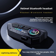 Y10-2X Intercom Helmet Bluetooth Headset 500m 2-Person Intercom Smart Voice Helmet Headset