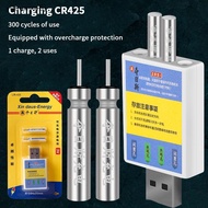 yosunrui5j] Float Rechargeable Battery CR425 USB Charger Charge Accessories Fishing One Piece Swimsu