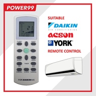Daikin (DGS-01) / York /Acson Replacement For Air Cond / Air Conditioner Remote Control