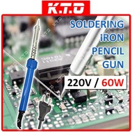 [60W, 60W+2M, 2M] 220V LIGHT DUTY SOLDERING IRON PENCIL GUN / SOLDER LEAD WIRE DIY / Pateri