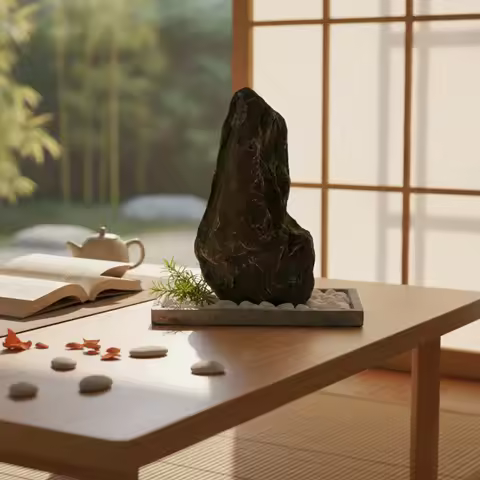 Decorative Fake Rock with Lichen Fiberglass Landscape Fake Rock Simulated Stone Lightweight Faux-Sto