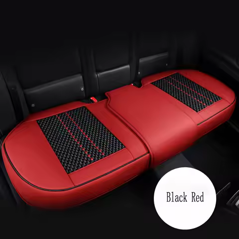 Ice Silk + Leather Universal Car Seat Cover For yz 테슬라 매트 tesla model y tesla model 3 deepal s07 Car