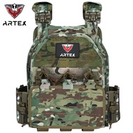 เสื้อเกราะยุทธวิธีแบบถอดเร็ว Artex Lightweight รุ่น 1000D ไนลอนเลเซอร์ Molle สีดำ 8120-2