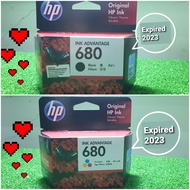 HP 680 Original Genuine Black F6V27AA / HP680 Tri-Colour F6V26AA Ink catridge 2135 ,3635,4675,4678 Expired Year 2023