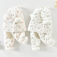 Baby Suit Newborn 0-3 Newborn Month Autumn Winter Baby 6 Clothes Pure Cotton Jacket Thick Cotton Jac