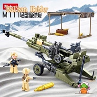 Bemular Hobby BM2X H2 Blocks World War II Anti Tank Artillery Howitzer M777 Artillery Anti Aircraft 