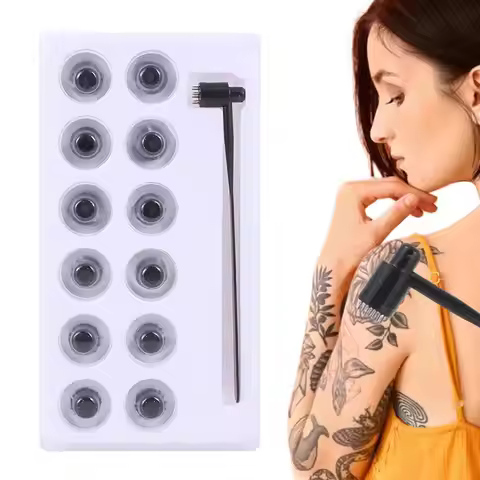 Plastic 7 Star Needle Single Head Double Head Plum Blossom Dermal Hammer Portable Plum Blossom Shape