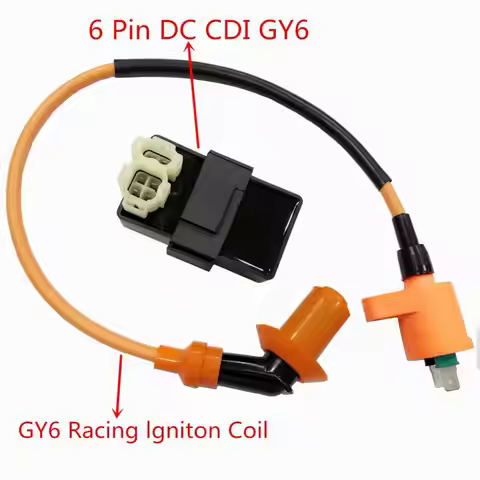6 Pin CDI Box Ignition Coil for SYM Scooter GY6 50cc 125cc 150cc