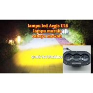 Termurah lampu led sorot tembak Aegis U18 motor dan mobil