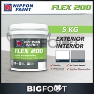 5KG Nippon Paint Flex 200 Arcylic Waterproofing White & Grey