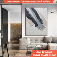 Tranh treo tường Original Beige Textured Painting Beige 3D Texture Art Abstract Painting Dark Gray M
