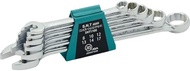 Ash SNT1100 Single Mouth Spanner Set, 0.31-0.67 inches, 6 Pieces, Silver, Wrench