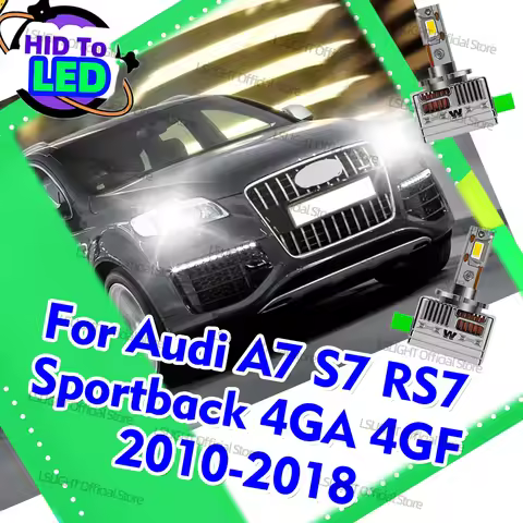 2x D3S D3R LED Car Headlight 30000LM CSP Head Lamp Bulb For Audi A7 S7 4G 2010-2014 RS7 2008-2011 A7