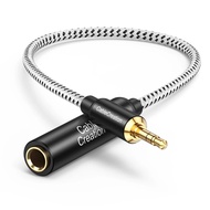 3.5มิลลิเมตรถึง6.35มิลลิเมตรหูฟังอะแดปเตอร์ TRS 6.35 (1/4นิ้ว) หญิง3.5 (1/8นิ้ว) ชายอะแดปเตอร์เคเบิ้