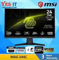 MSI MAG 244C 23.6" (23.6" VA FHD 1MS 180HZ) CURVED GAMING MONITOR