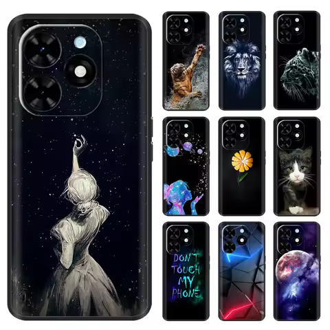 For Tecno Spark 20 Case Spark 20C Cover Shockproof Soft Silicone Bumper Phone Case For Tecno Spark 2