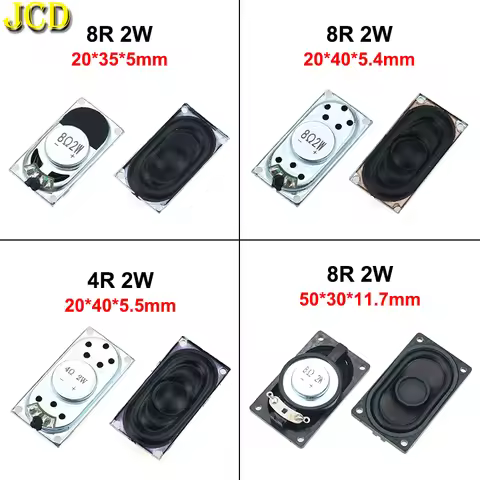 JCD 1PCS Notebook Speaker Horn 2W 8R 4R 4020 Loud speaker 4 8 ohms 2 Watt 4/8R 2W 20*35*5MM 20*40*5.