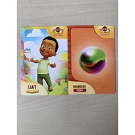 kad upin & ipin kad IJAT RARE dan MARBLES RARE