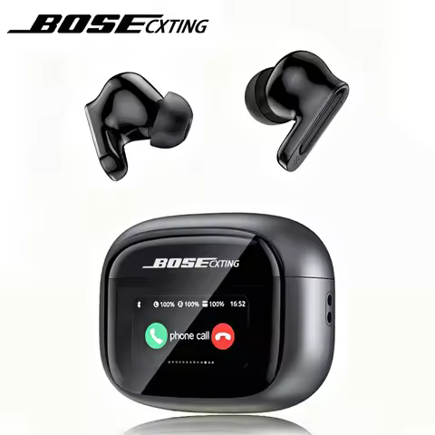 BOSECXTING Smart Touch Multi Functional Full Screen TWS Wireless Bluetooth ANC Noise Cancelling Earb