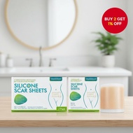 Medical Silicone Scar Strips for Post-Surgery, C-Section, and Burn Scar Treatment, Hypoallergenic, 4