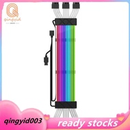 ARGB Extension Cable 3X8Pin Light Strip for PCIE GPU Motherboard for Computer Power Supply Extension