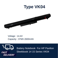 HP แบตเตอรี่โน๊ตบุ๊ก Battery Notebook HP Pavilion Sleekbook 14 15 15-b001TX 15-b115tx 14-b142tu 14-b