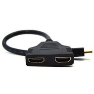 Male HDMI To Dual HDMI 2 Female Splitter Cable Adapter for Multimedia Devices Converter HDMI