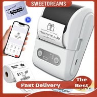 Thermal Label Printer Wireless Self-adhesive Pocket Inkless Label Maker Bluetooth-Compatible Label M