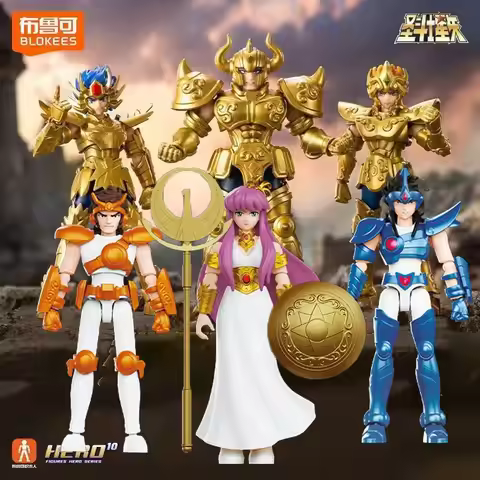 Blokees Saint Seiya Stars Edition Generation 3 Gold Saints Athena Cancer Aries Taurus Action Figures