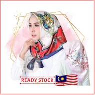 【TUDUNG BAWAL CORAK】Anti Kedut Tudung Hijab Galeria Tudung Bawal Cotton Tudung Corak Scarf Tudung Sa