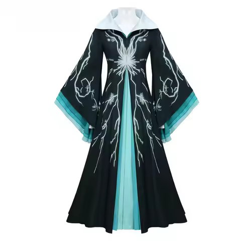 Wicked Madame Morrible Cosplay Costume Movie Character Halloween Costume Masquerade Party Clothing f