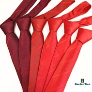 Red Tie, Merah Chili Tie, Dark Red Tie, Maroon Tie, Plain Red Tie, Merah gelap, Merah hati