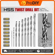 HSS Twist Drill Bit 1.0MM - 9.0MM Drill Twist For Rotary Tool Drill Bit For Wood Metal Plastic High 