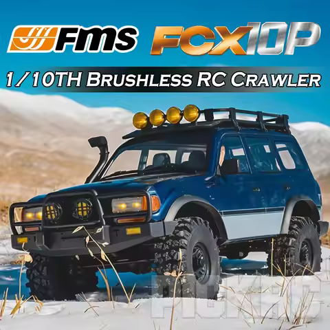 FMS FCX10 LC80 PRO Land Cruiser Brushless RC Crawler 1/10 Remote Control Model Car Off-Road RTR 4WD 