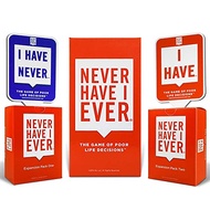 Never Have I Ever Party Card Game Bundle, Classic Edition, 10 Paddles Expansion Pack 1 and 2, Ages 1