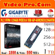 Gigabyte M.2 NVMe 128GB / 256GB PCIE3x4 Solid State Drive Read up to 1550 MB/s , Write up to 550 MB/s GP-GSM2NE3128GNTD / GP-GSM2NE3256GNTD