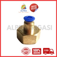 Female Connector Internal Thread 1/ 2 inch Sliplock 10mm Pneumatic to 10mm hose