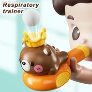 LOOKSHOW Whale/Bear Children's Blowing Horn Suspended Ball Lung Capacity Boosting Breathing Trainer 