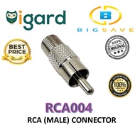 RCA004 RCA (MALE) CONNECTOR HIGH QUALITY
